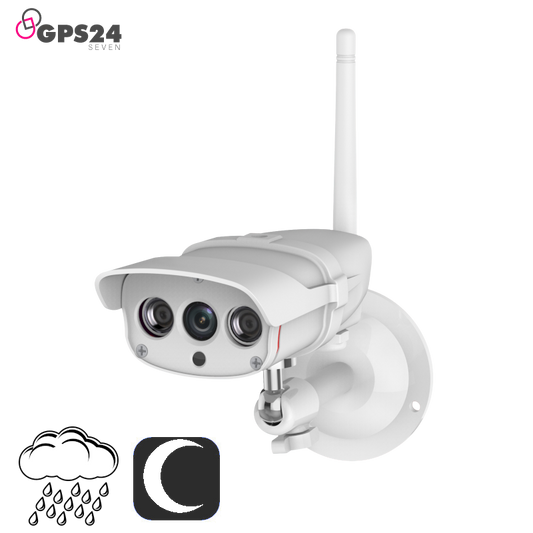 Weatherproof 2MP wireless outdoor CCTV camera with microphone