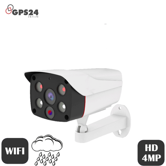 Wireless Wifi outdoor CCTV camera with alarm light, siren and two way communication via mobile phone app