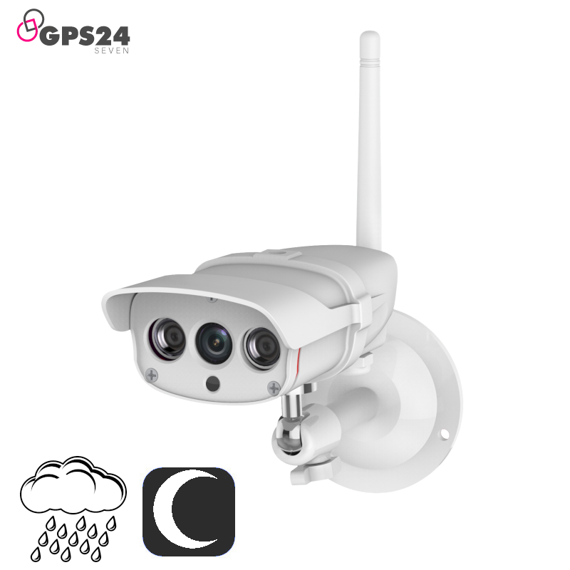 Weatherproof 2MP wireless outdoor CCTV camera with microphone