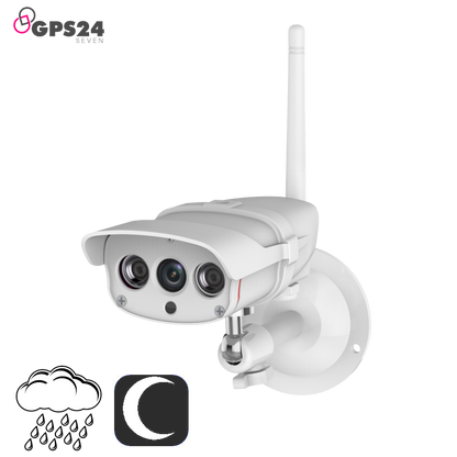 Weatherproof 2MP wireless outdoor CCTV camera with microphone