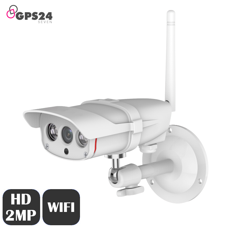 Weatherproof 2MP WiFi outdoor CCTV camera with microphone