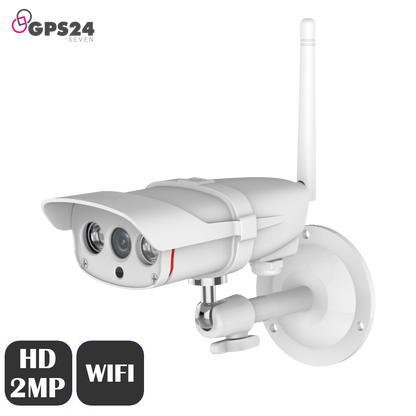 Weatherproof 2MP WiFi outdoor CCTV camera with microphone