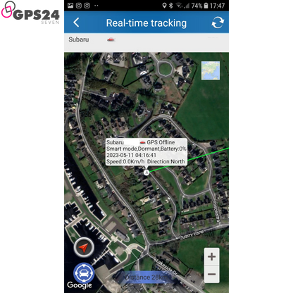 GPS live tracking with free mobile phone app (Android and iOS)